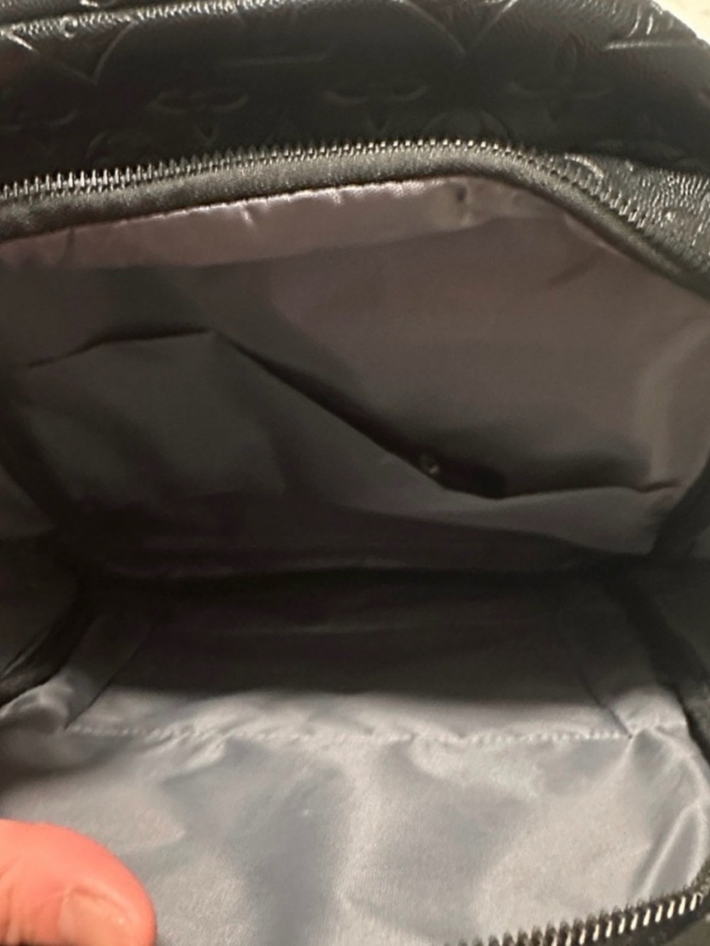Embossed Monogram Black Backpack - Picture 6 of 11